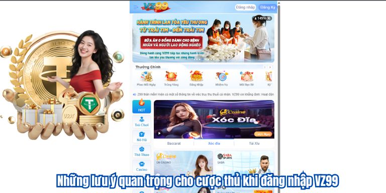 Đăng Nhập Vz99 6 Những lưu ý quan trọng cho cược thủ khi đăng nhập VZ99